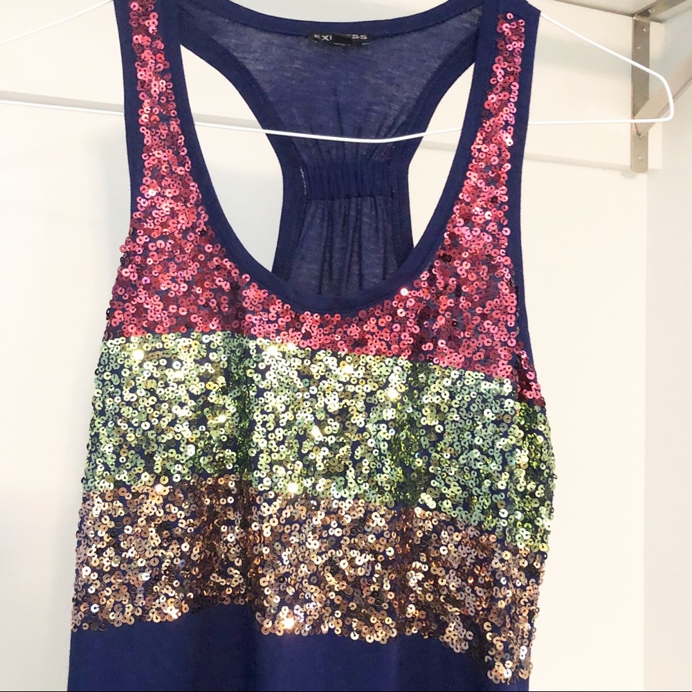 Express sequin Razorback - Picture 2 of 4